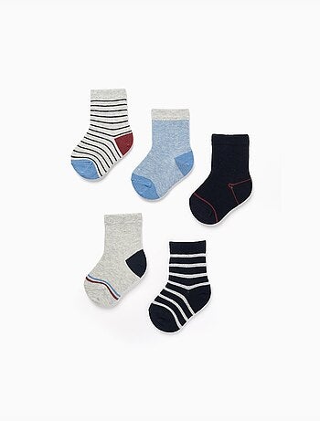 Pack de 5 pares de calcetines a rayas