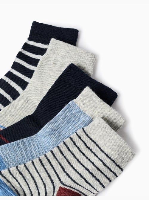 Pack de 5 pares de calcetines a rayas - Kiabi