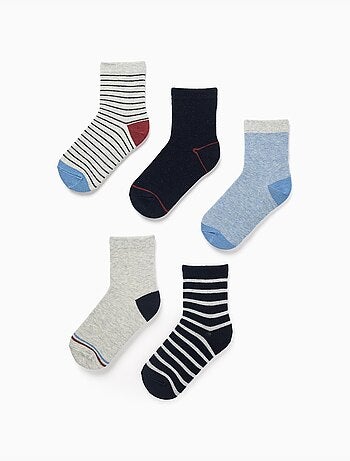 Pack de 5 pares de calcetines a rayas