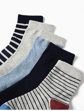 Pack de 5 pares de calcetines a rayas
