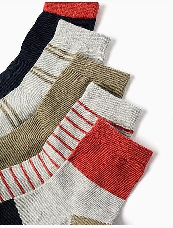 Pack de 5 pares de calcetines a rayas