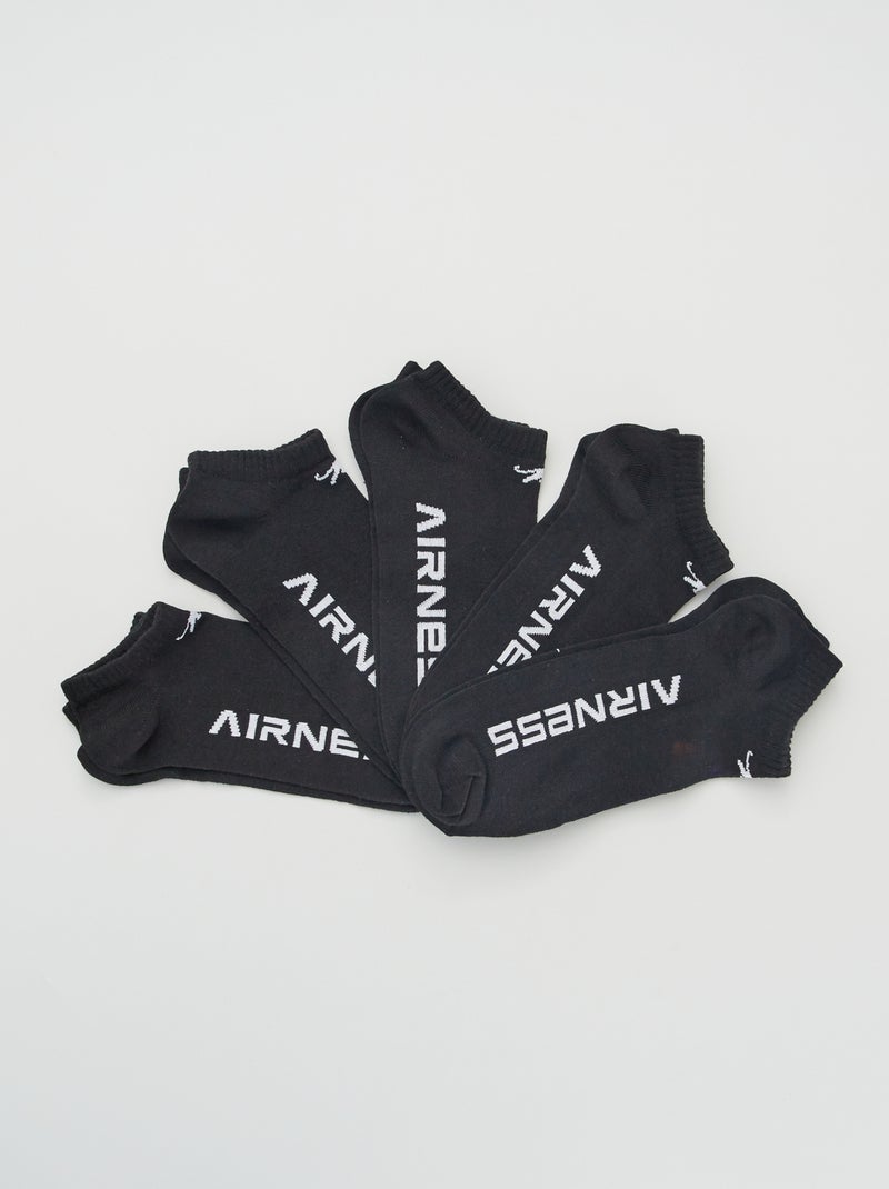 Pack de 5 pares de calcetines 'Airness' NEGRO - Kiabi