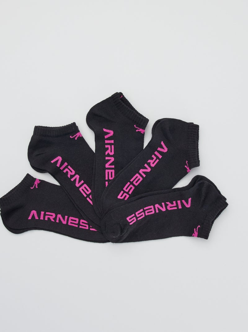Pack de 5 pares de calcetines 'Airness' negro - Kiabi