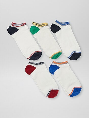 Pack de 5 pares de calcetines bajos deportivos