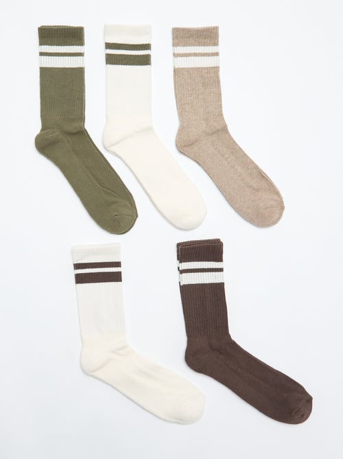 Pack de 5 pares de calcetines - Kiabi Pack de 5 pares de calcetines - Kiabi
