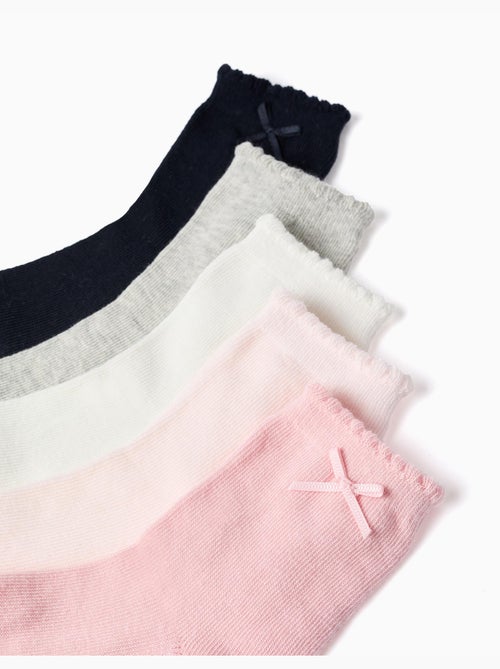 Pack de 5 pares de calcetines con caña ondulada - Kiabi