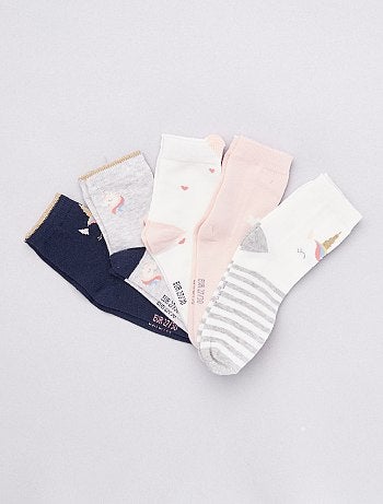 Pack de 5 pares de calcetines de 'animal' - Kiabi