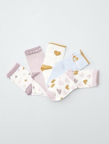 Pack de 5 pares de calcetines de colores