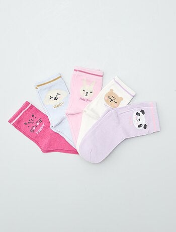 Pack de 5 pares de calcetines de colores