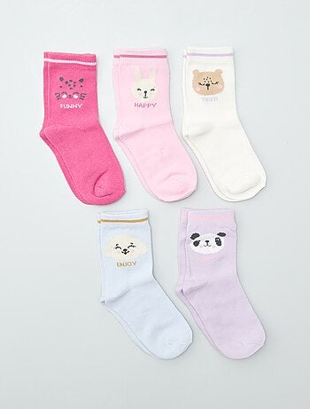 Pack de 5 pares de calcetines de colores