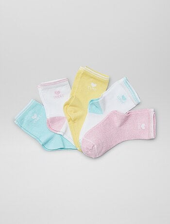 Pack de 5 pares de calcetines de colores
