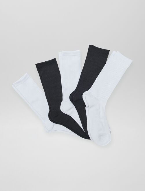 Pack de 5 pares de calcetines de deporte - Kiabi