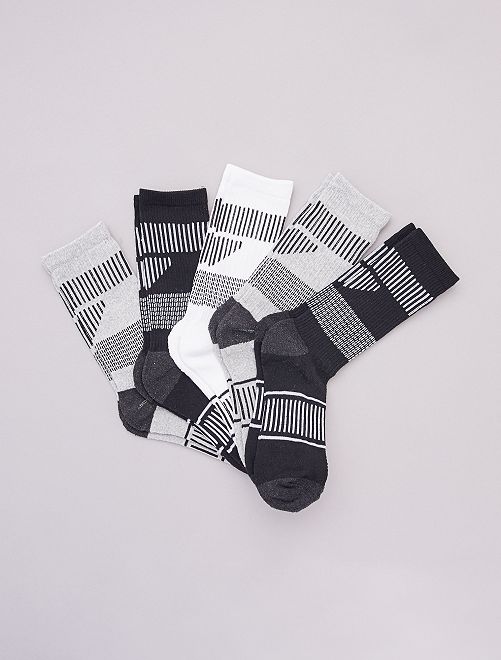Pack de 3 pares de calcetines altos - GRIS - Kiabi - 6.00€