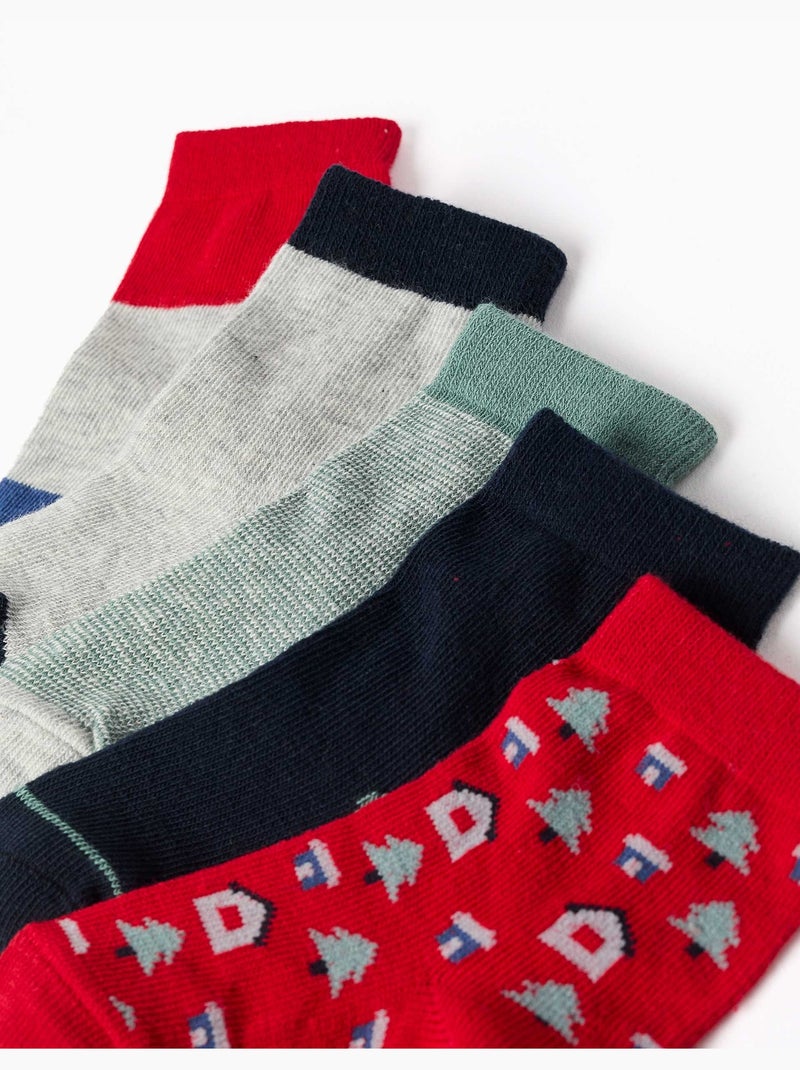 Pack de 5 pares de calcetines de fantasía Multicolor - Kiabi