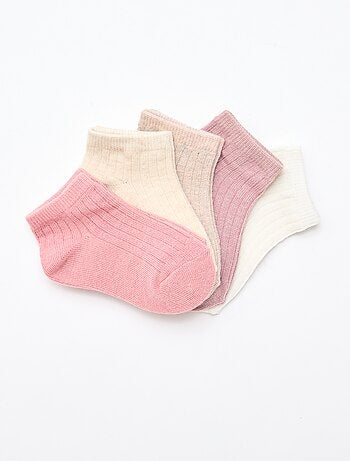 Pack de 5 pares de calcetines de punto acanalado