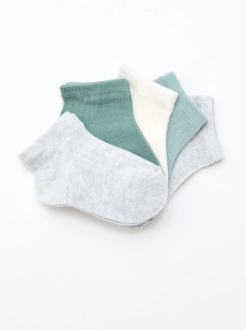 Pack de 5 pares de calcetines de punto acanalado - Kiabi