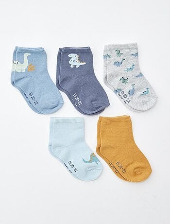 Pack de 5 pares de calcetines de punto elástico