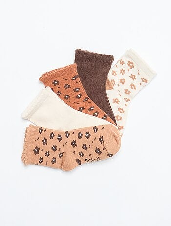 Pack de 5 pares de calcetines de punto elástico