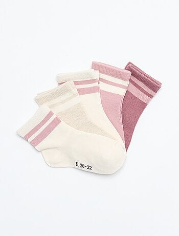 Pack de 5 pares de calcetines de punto elástico