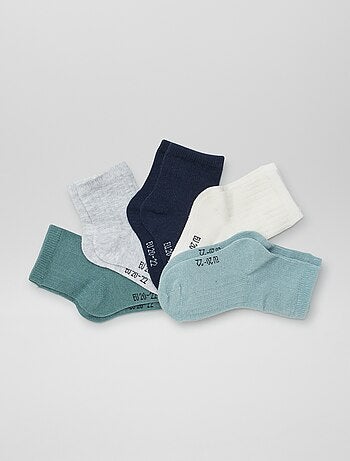 Pack de 5 pares de calcetines de recién nacido
