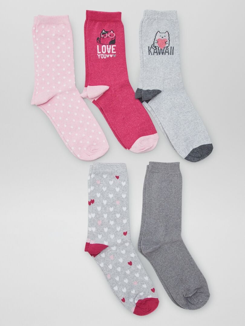 Jack & Jones JACJENS SOCK 5 PACK - Calcetines - Dark Grey