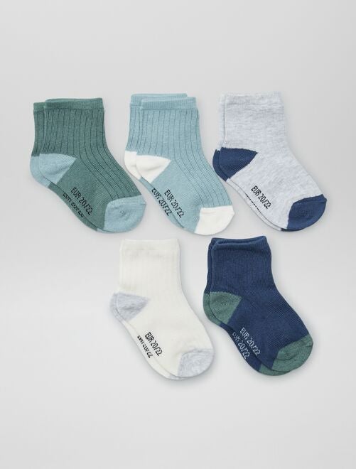 Pack de 5 pares de calcetines - Kiabi