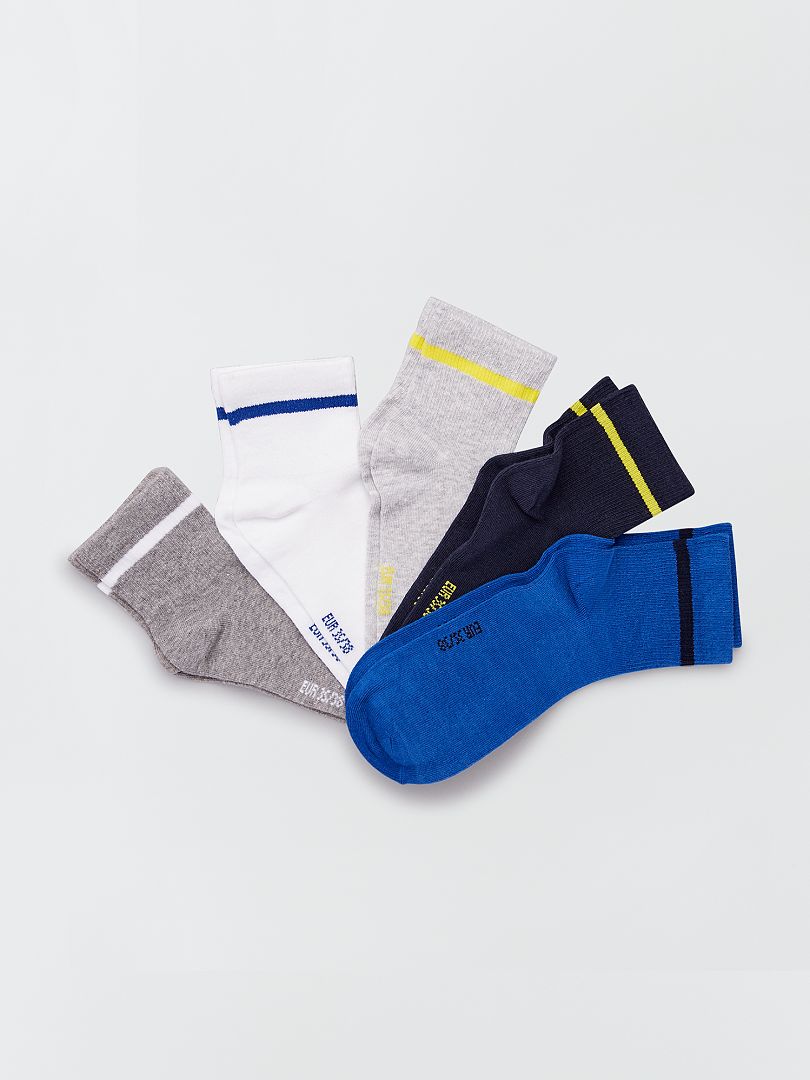 Pack de 5 pares de calcetines invisibles AMARILLO - Kiabi