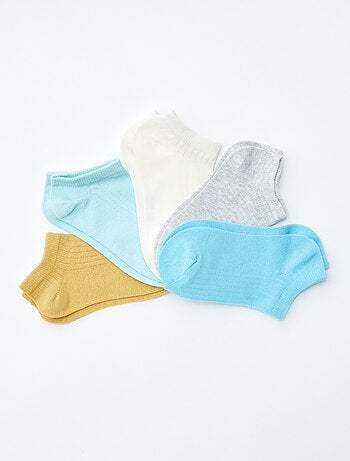 Pack de 5 pares de calcetines invisibles