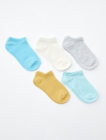 Pack de 5 pares de calcetines invisibles