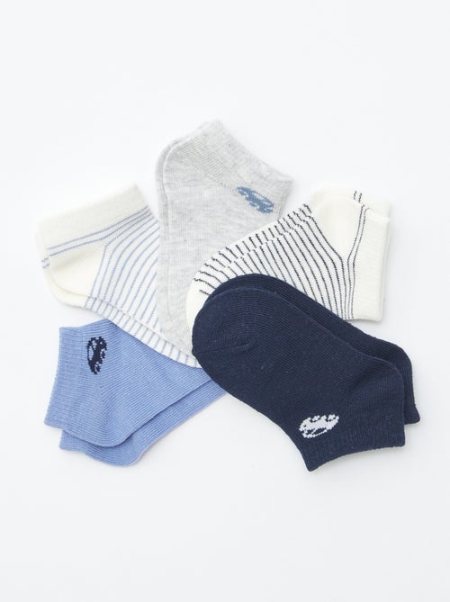 Pack de 5 pares de calcetines invisibles - Kiabi