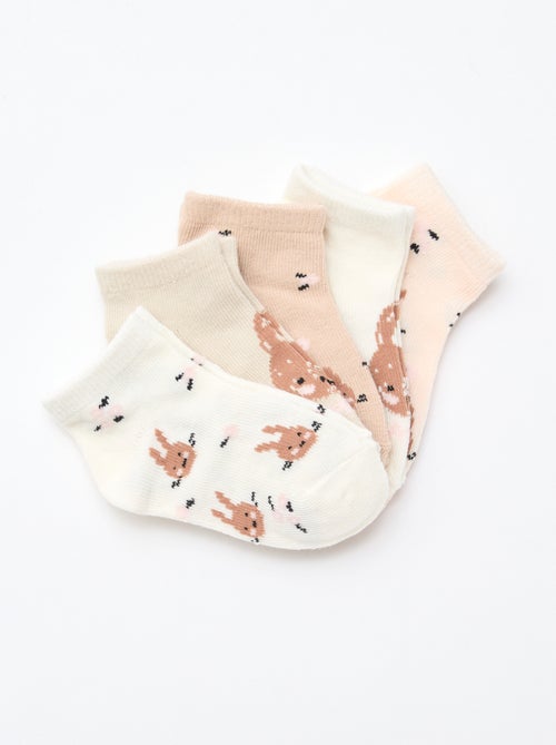 Pack de 5 pares de calcetines invisibles - Kiabi