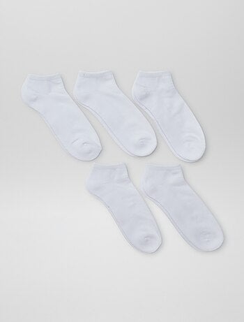 Pack de 5 pares de calcetines invisibles