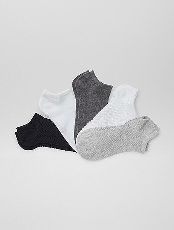 Pack de 5 pares de calcetines invisibles