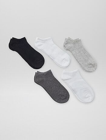 Pack de 5 pares de calcetines invisibles