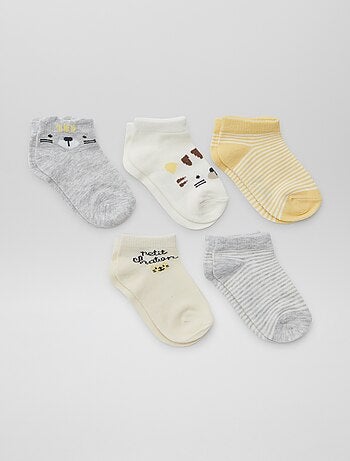 Pack de 5 pares de calcetines invisibles