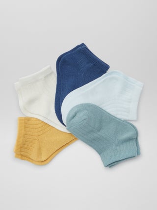Pack de 5 pares de calcetines invisibles