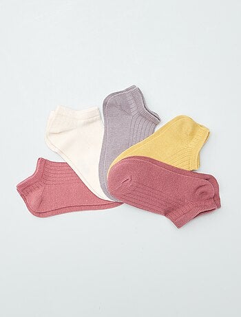 Pack de 5 pares de calcetines invisibles