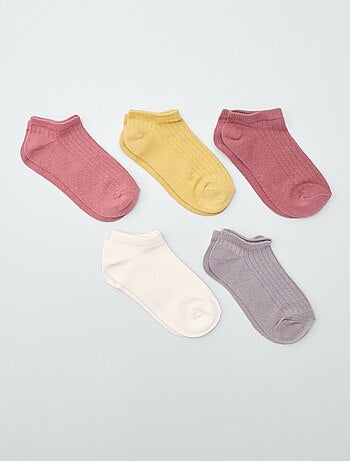 Pack de 5 pares de calcetines invisibles