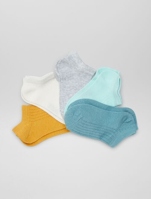 Pack de 5 pares de calcetines invisibles - Kiabi