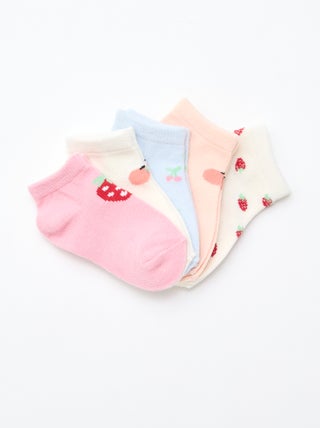 Pack de 5 pares de calcetines invisibles