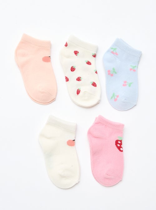 Pack de 5 pares de calcetines invisibles - Kiabi