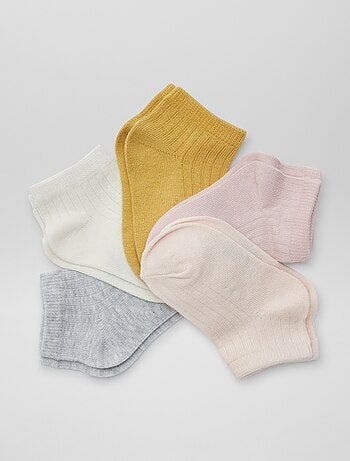Pack de 5 pares de calcetines invisibles