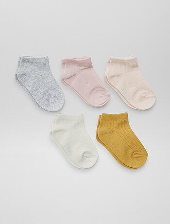 Pack de 5 pares de calcetines invisibles