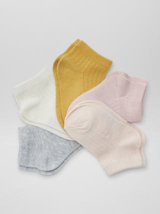 Pack de 5 pares de calcetines invisibles