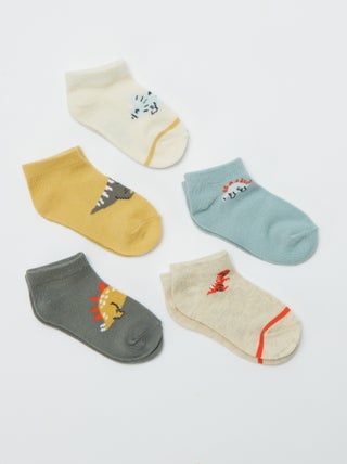 Pack de 5 pares de calcetines invisibles