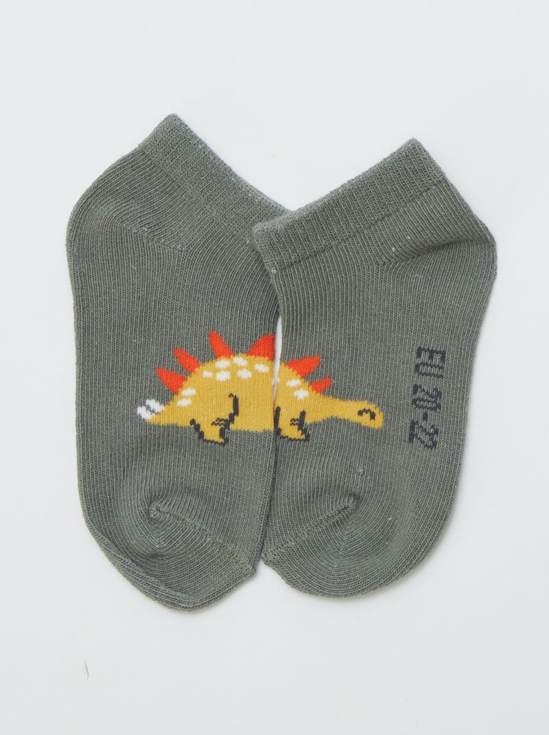 Pack de 5 pares de calcetines invisibles VERDE - Kiabi