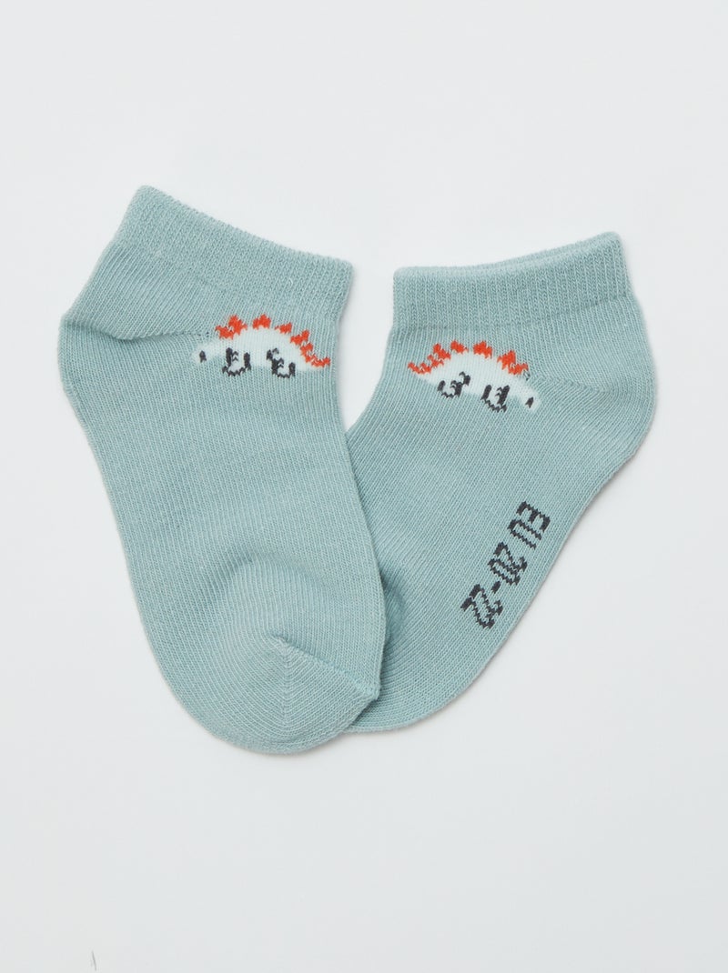 Pack de 5 pares de calcetines invisibles VERDE - Kiabi