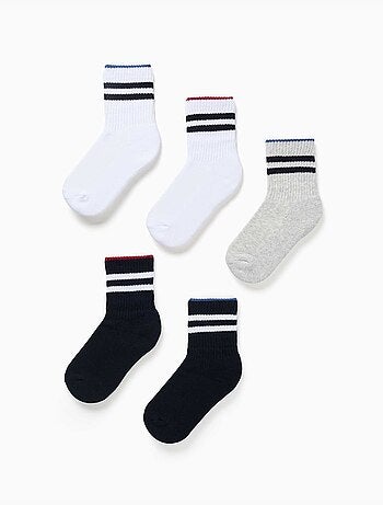 Pack de 5 pares de calcetines midi deportivos