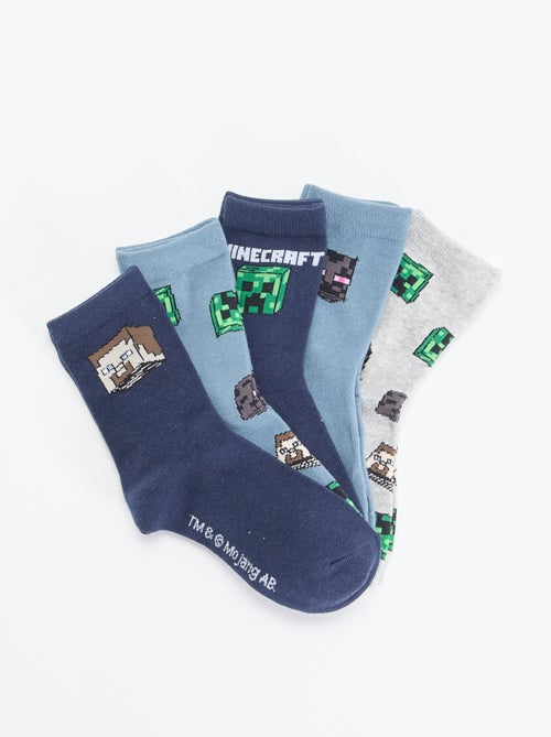 Pack de 5 pares de calcetines 'Minecraft' - Kiabi