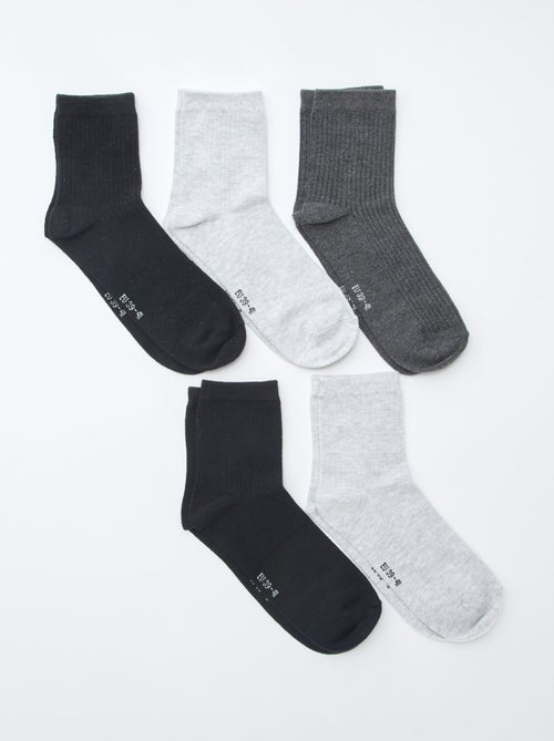 Pack de 5 pares de calcetines - Kiabi